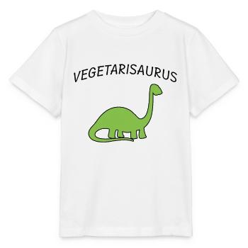 Vegetarier Dinosaurier - Stanley/Stella Kinder T-Shirt MINI CREATOR  - Weiß - Vorne - Maike (125cm)