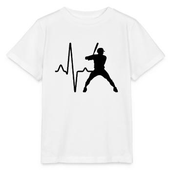 Battement de cœur de baseball - T-shirt bio MINI CREATOR Stanley/Stella Enfant - blanc - Devant - Maike (125cm)