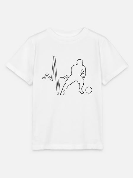 Fußball Herzschlag - Stanley/Stella Kinder T-Shirt MINI CREATOR - Weiß