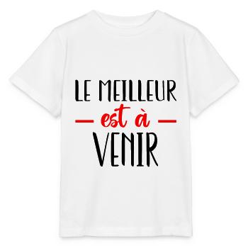 Le meilleur est à venir - T-shirt bio MINI CREATOR Stanley/Stella Enfant - blanc - Devant - Maike (125cm)