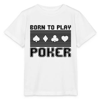 Poker - T-shirt bio MINI CREATOR Stanley/Stella Enfant - blanc - Devant - Maike (125cm)