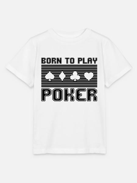 Poker - Stanley/Stella Kinder T-Shirt MINI CREATOR - Weiß