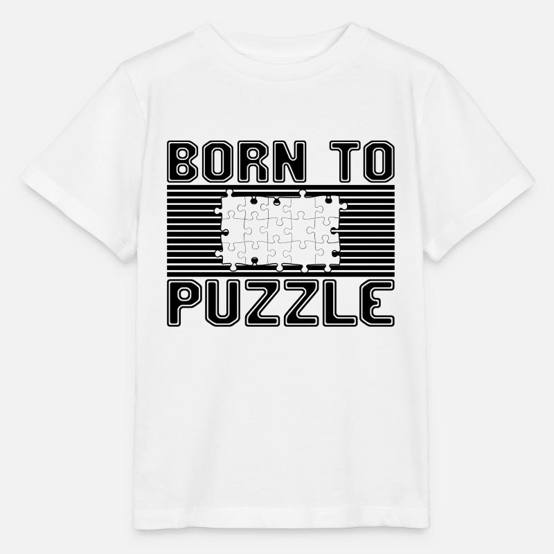 Puzzles - T-shirt bio MINI CREATOR Stanley/Stella Enfant - blanc