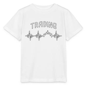 trading heartbeat - Stanley/Stella MINI CREATOR Kids’ T-Shirt - white - Front - Maike (125cm)