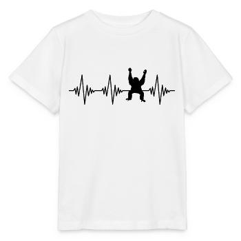 Orang Utan Herzschlag - Stanley/Stella Kinder T-Shirt MINI CREATOR  - Weiß - Vorne - Maike (125cm)