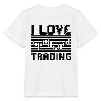 J’adore trader - T-shirt bio MINI CREATOR Stanley/Stella Enfant - blanc - Devant - Maike (125cm)