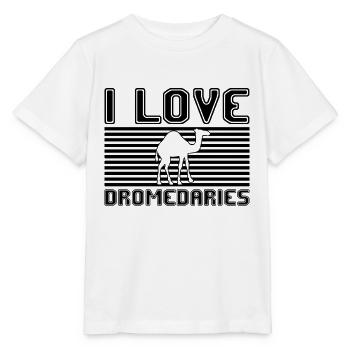 J’adore les dromadaires - T-shirt bio MINI CREATOR Stanley/Stella Enfant - blanc - Devant - Maike (125cm)