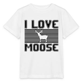 I love moose - Stanley/Stella Kinder T-Shirt MINI CREATOR  - Weiß - Vorne - Maike (125cm)