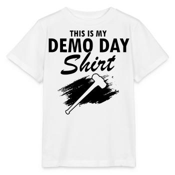 Démolition et rénovation de maisons - T-shirt bio MINI CREATOR Stanley/Stella Enfant - blanc - Devant - Maike (125cm)
