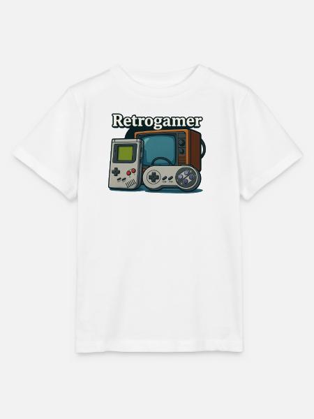 Retrogamer - Stanley/Stella Kinder T-Shirt MINI CREATOR - Weiß
