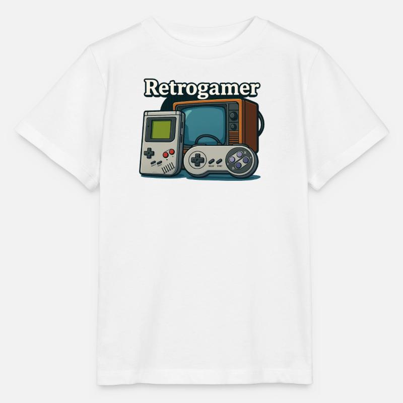 Retrogamer - Stanley/Stella Kinder T-Shirt MINI CREATOR - Weiß
