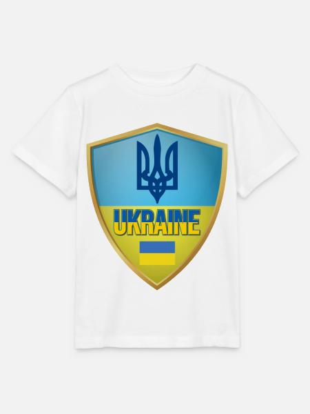 Ukraine Flag - Stanley/Stella Kinder T-Shirt MINI CREATOR - Weiß