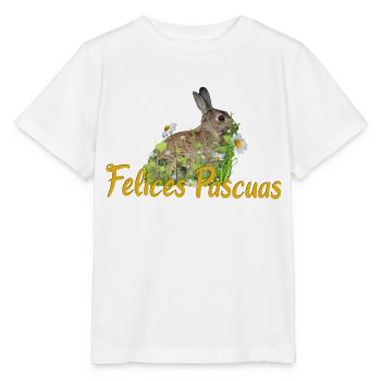 felices pascuas Frohe Ostern - Stanley/Stella Kinder T-Shirt MINI CREATOR  - Weiß - Vorne - Maike (125cm)