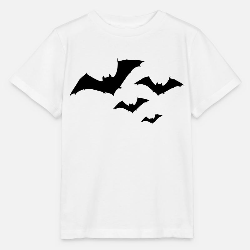 Halloween Bat Swarm 1c - T-shirt bio MINI CREATOR Stanley/Stella Enfant - blanc