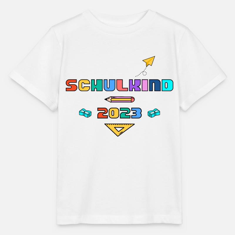 Schulkind Schule Einschulung 1. Klasse Geschenk - Stanley/Stella Kinder T-Shirt MINI CREATOR  - Weiß