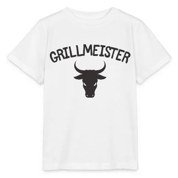 Grillmeister - Stanley/Stella Kinder T-Shirt MINI CREATOR  - Weiß - Vorne - Maike (125cm)