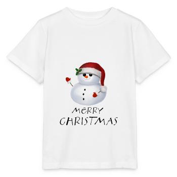 Bonhomme de neige noël bonhomme de neige noël - T-shirt bio MINI CREATOR Stanley/Stella Enfant - blanc - Devant - Maike (125cm)