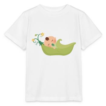 Bébé mignon dans un pod - T-shirt bio MINI CREATOR Stanley/Stella Enfant - blanc - Devant - Maike (125cm)