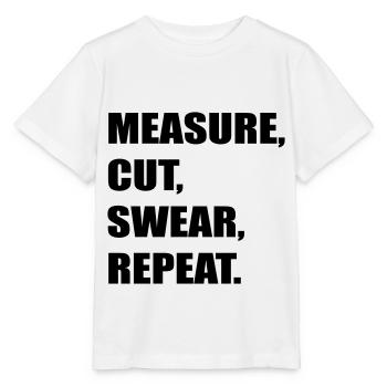 mesure coupe jurer - T-shirt bio MINI CREATOR Stanley/Stella Enfant - blanc - Devant - Maike (125cm)