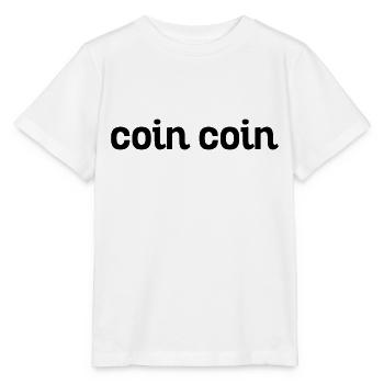 Coin coin - T-shirt bio MINI CREATOR Stanley/Stella Enfant - blanc - Devant - Maike (125cm)