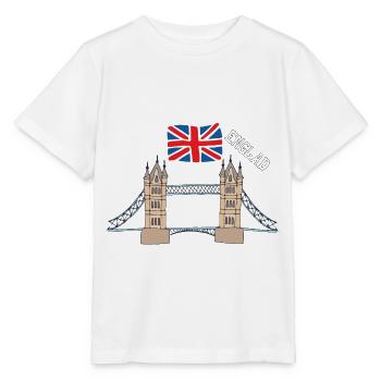 Angleterre Londres Grande-bretagne Tower Bridge Big Ben - T-shirt bio MINI CREATOR Stanley/Stella Enfant - blanc - Devant - Maike (125cm)
