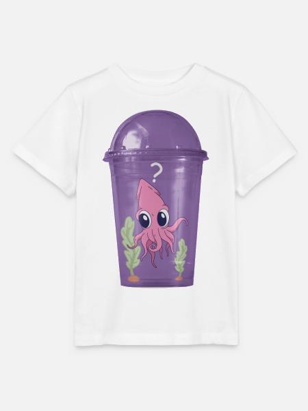 Tintenfisch im Becher - Stanley/Stella Kinder T-Shirt MINI CREATOR - Weiß