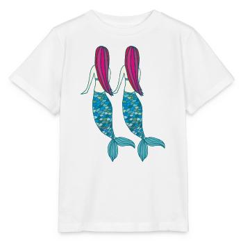 Double Sirène - T-shirt bio MINI CREATOR Stanley/Stella Enfant - blanc - Devant - Maike (125cm)