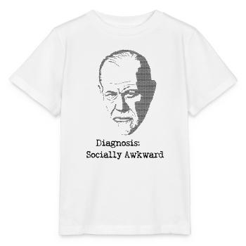 Diagnosis socially awkward - Stanley/Stella MINI CREATOR Kids’ T-Shirt - white - Front - Maike (125cm)