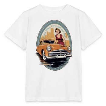 Classic Cars 1950 - Stanley/Stella MINI CREATOR Kids’ T-Shirt - white - Front - Maike (125cm)