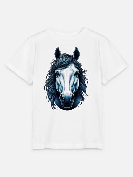 Pferd - Stanley/Stella Kinder T-Shirt MINI CREATOR  - Weiß