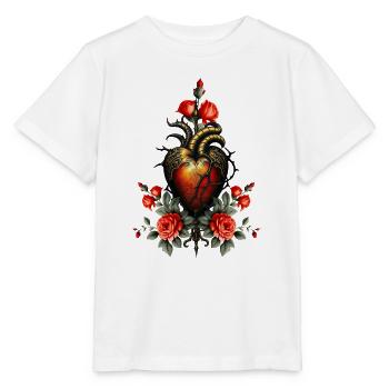 L’élégance gothique du cœur - T-shirt bio MINI CREATOR Stanley/Stella Enfant - blanc - Devant - Maike (125cm)