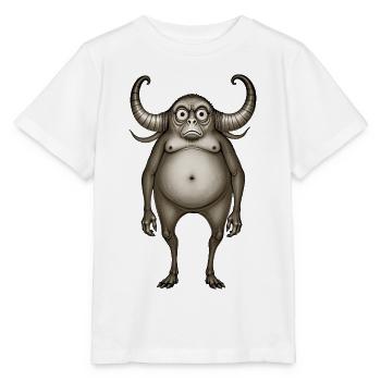 BUG #6 - dark hell - T-shirt bio MINI CREATOR Stanley/Stella Enfant - blanc - Devant - Maike (125cm)