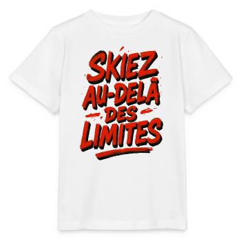 Ski beyond the limits! - Stanley/Stella MINI CREATOR Kids’ T-Shirt - white - Front - Maike (125cm)