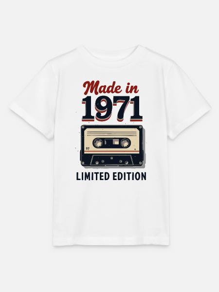 Made in 1971 – Limited Edition - Stanley/Stella Kinder T-Shirt MINI CREATOR  - Weiß
