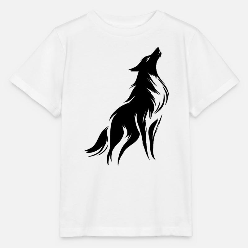 Starker und freier Wolf, Symbol des Charakters - Stanley/Stella Kinder T-Shirt MINI CREATOR  - Weiß