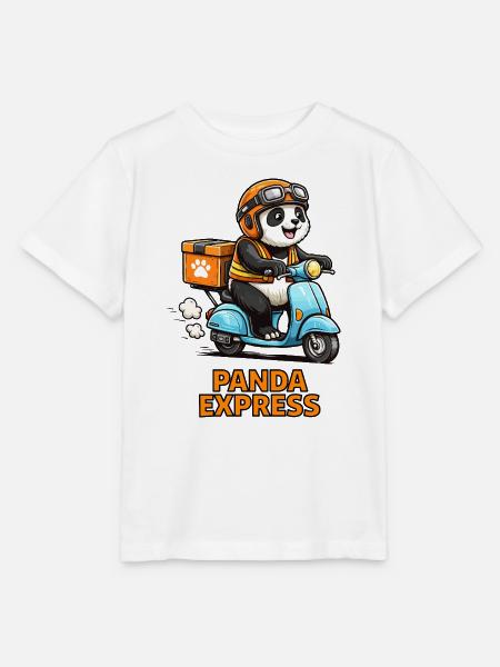 Panda Lieferroller - Stanley/Stella Kinder T-Shirt MINI CREATOR - Weiß
