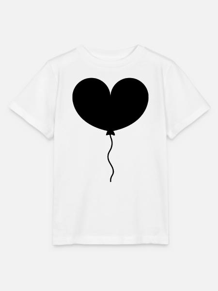 Herzballon - Stanley/Stella Kinder T-Shirt MINI CREATOR  - Weiß