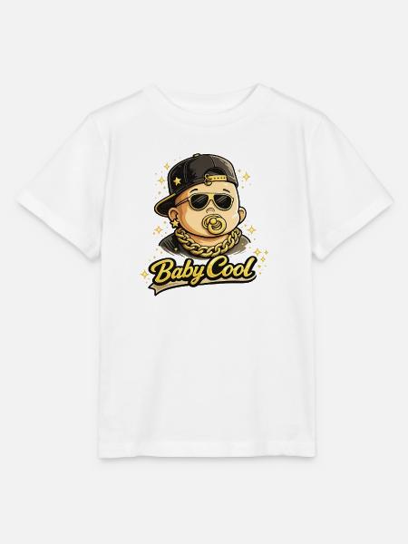 Baby Cool Bling HipHop - Stanley/Stella Kinder T-Shirt MINI CREATOR - Weiß
