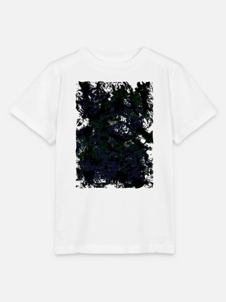 Neon-Nebelwirbel Muster - Stanley/Stella Kinder T-Shirt MINI CREATOR - Weiß