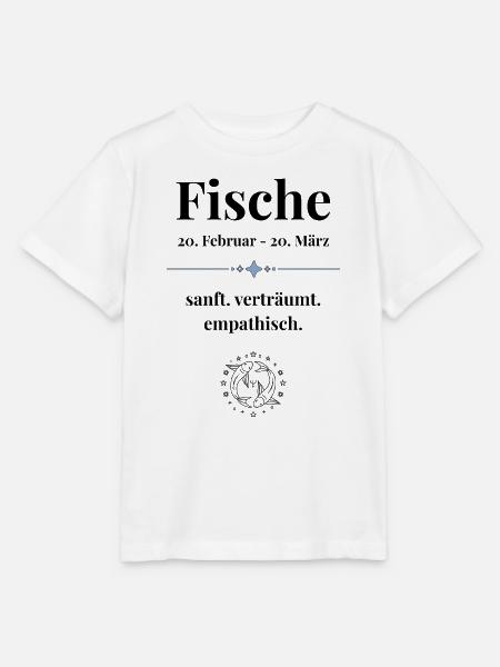 Fische Sternzeichen Eigenschaften - Stanley/Stella Kinder T-Shirt MINI CREATOR - Weiß