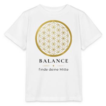 Blume des Lebens – Lebensblume & Heilige Geometrie - Stanley/Stella Kinder T-Shirt MINI CREATOR  - Weiß - Vorne - Maike (125cm)