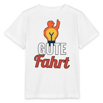 Motorrad Gute Fahrt Spruch - Stanley/Stella Kinder T-Shirt MINI CREATOR  - Weiß - Vorne - Maike (125cm)