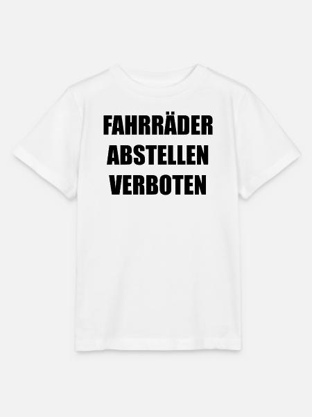 FAHRRADERABSTELLENVERBOTEN - Stanley/Stella Kinder T-Shirt MINI CREATOR - Weiß