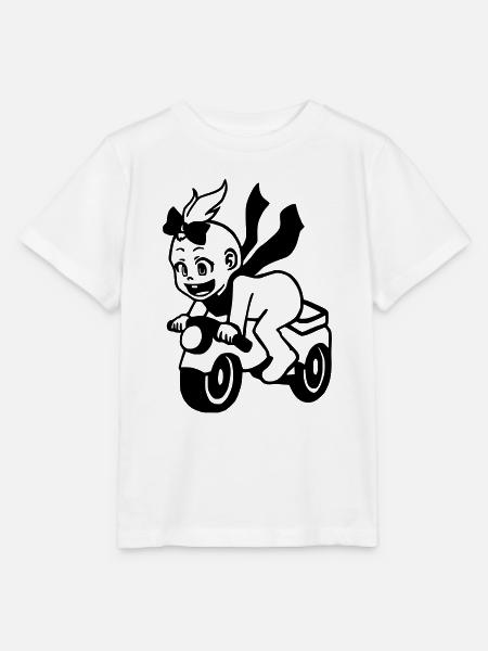 Mädchen auf Motorrad - Stanley/Stella Kinder T-Shirt MINI CREATOR - Weiß