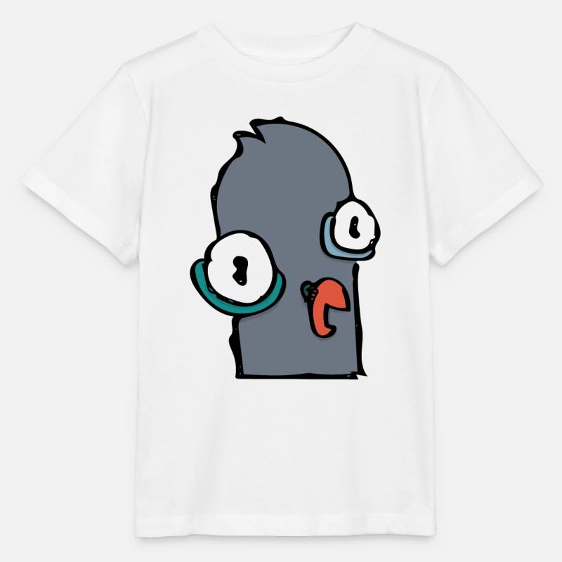 Pigeon heureux - T-shirt bio MINI CREATOR Stanley/Stella Enfant - blanc