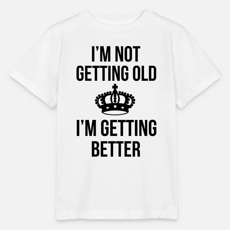Getting Old - T-shirt bio MINI CREATOR Stanley/Stella Enfant - blanc