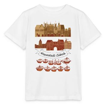Lübeck - Stanley/Stella Kinder T-Shirt MINI CREATOR  - Weiß - Vorne - Maike (125cm)