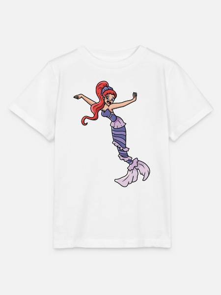 Meerjungfrau - Stanley/Stella Kinder T-Shirt MINI CREATOR  - Weiß