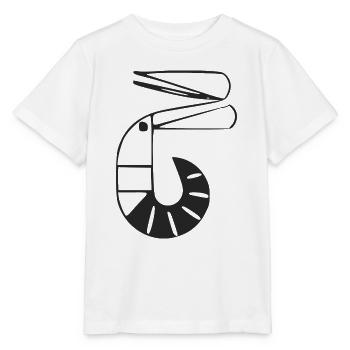 Stylized shrimp - Stanley/Stella MINI CREATOR Kids’ T-Shirt - white - Front - Maike (125cm)