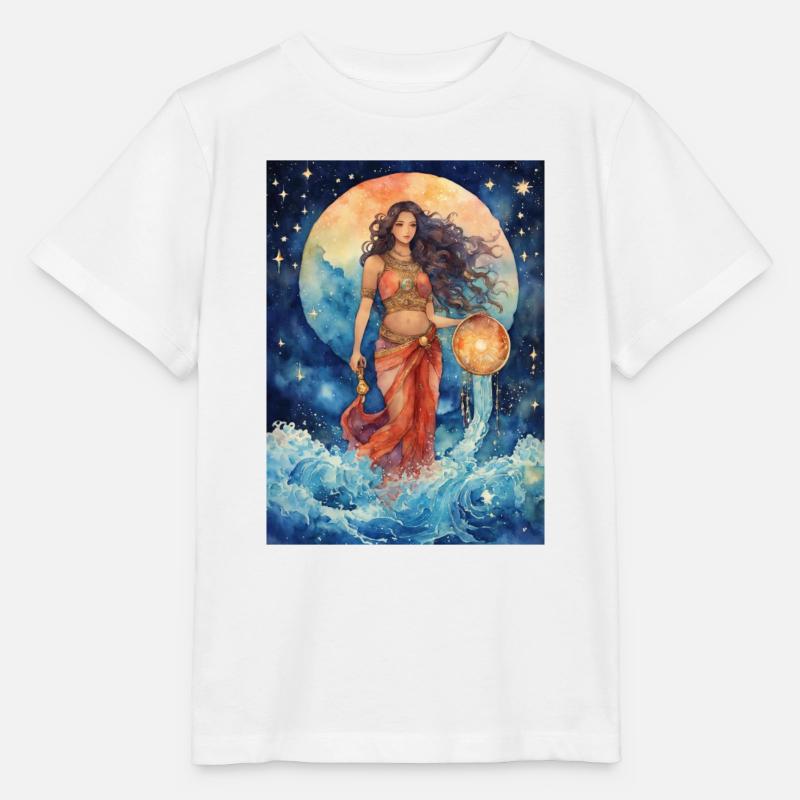 Sternzeichen Wassermann - Stanley/Stella Kinder T-Shirt MINI CREATOR  - Weiß